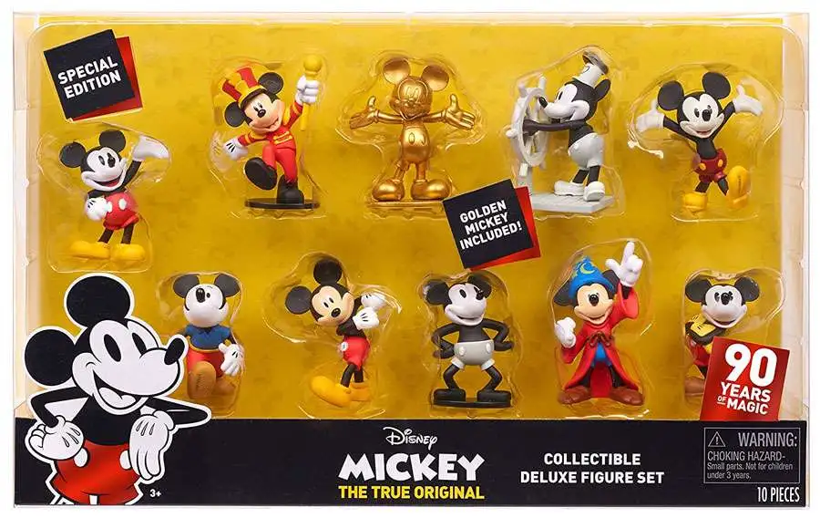 10 Different types Special Edition 90 Years of Magic Mickey 3" Figures 
