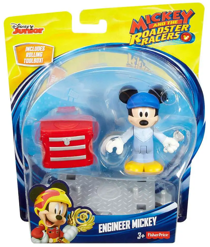 NIB Fisher-Price Disney Mickey and the Roadsters Garage Fix-It Pluto Figure Toy 