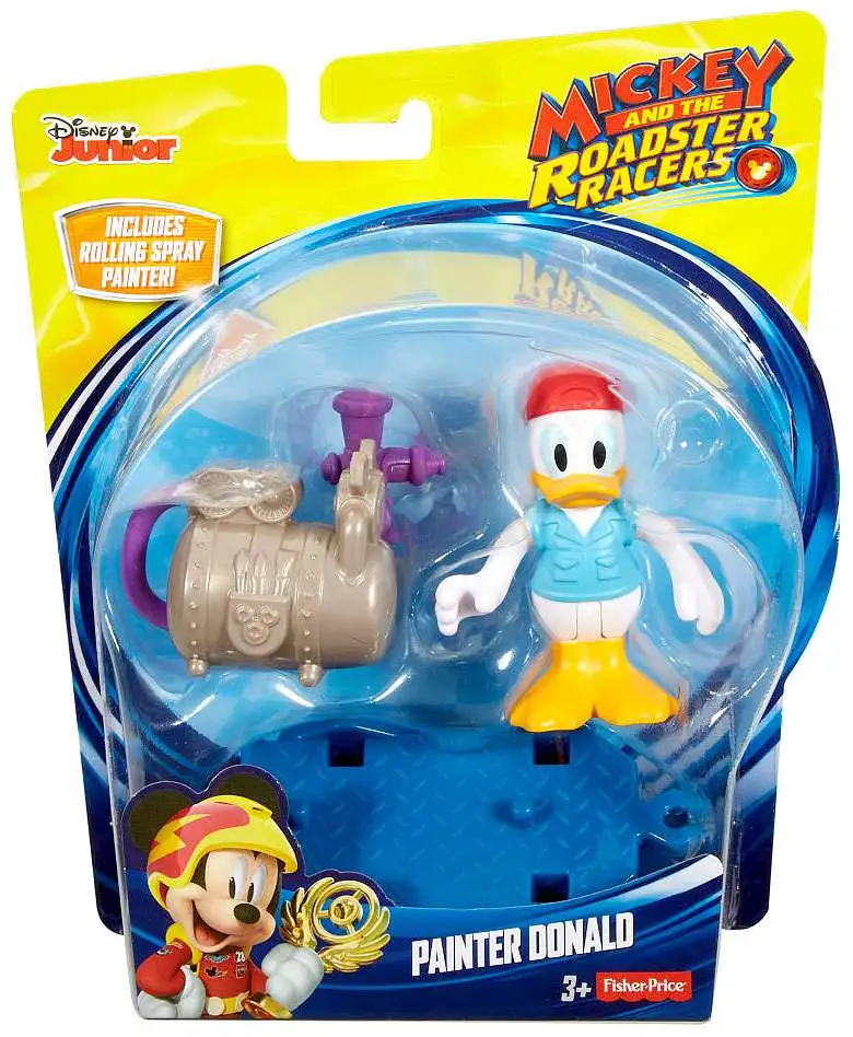 Fisher Price Disney Mickey & Roadster Racers Painter Donald Action Figure [Loose]