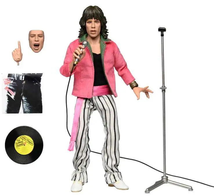 NECA The Rolling Stones Mick Jagger 8 Clothed Action Figure 1975