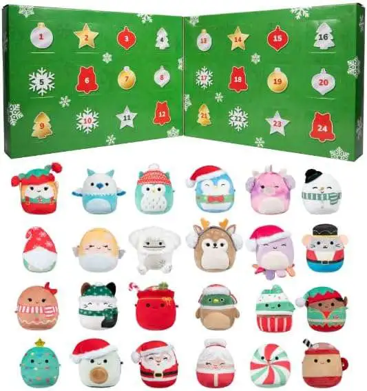 Squishmallows Micromallows Christmas Holiday 2.5-Inch Advent Calendar [24 Surprises!]