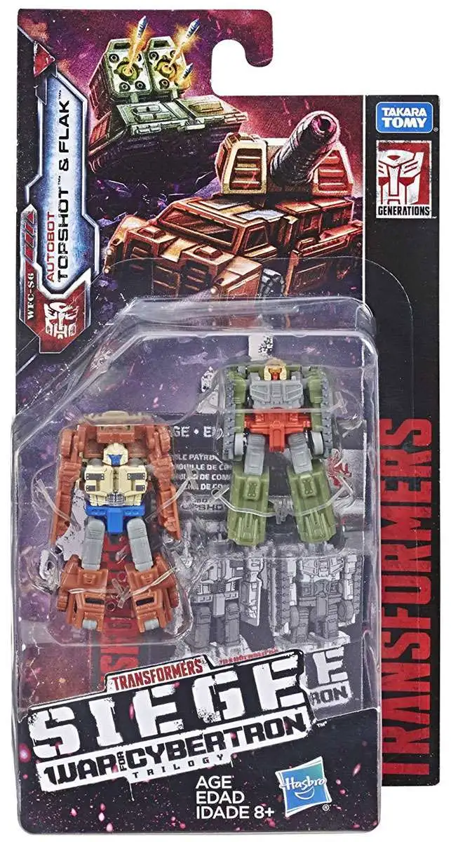 Details about   Takara Tomy TRANSFORMERS SIEGE SG-09 Top Shot & Flak Figure NEW from Japan 