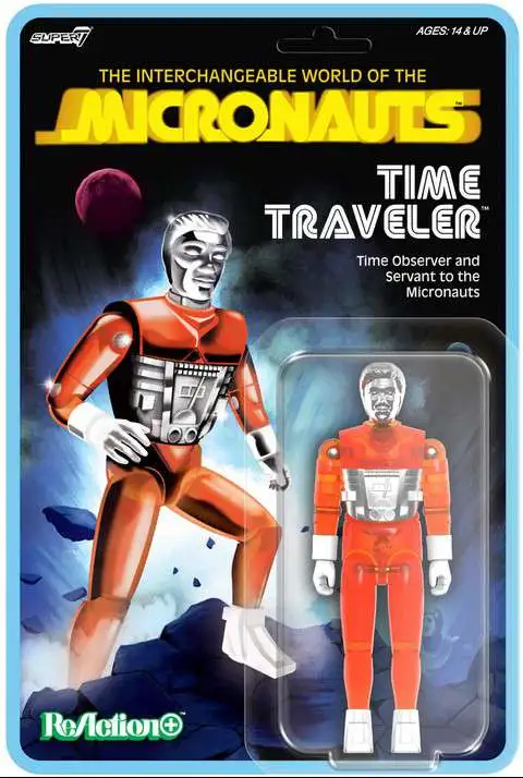 Micronauts ReAction Time Traveler 3.75 Action Figure Translucent