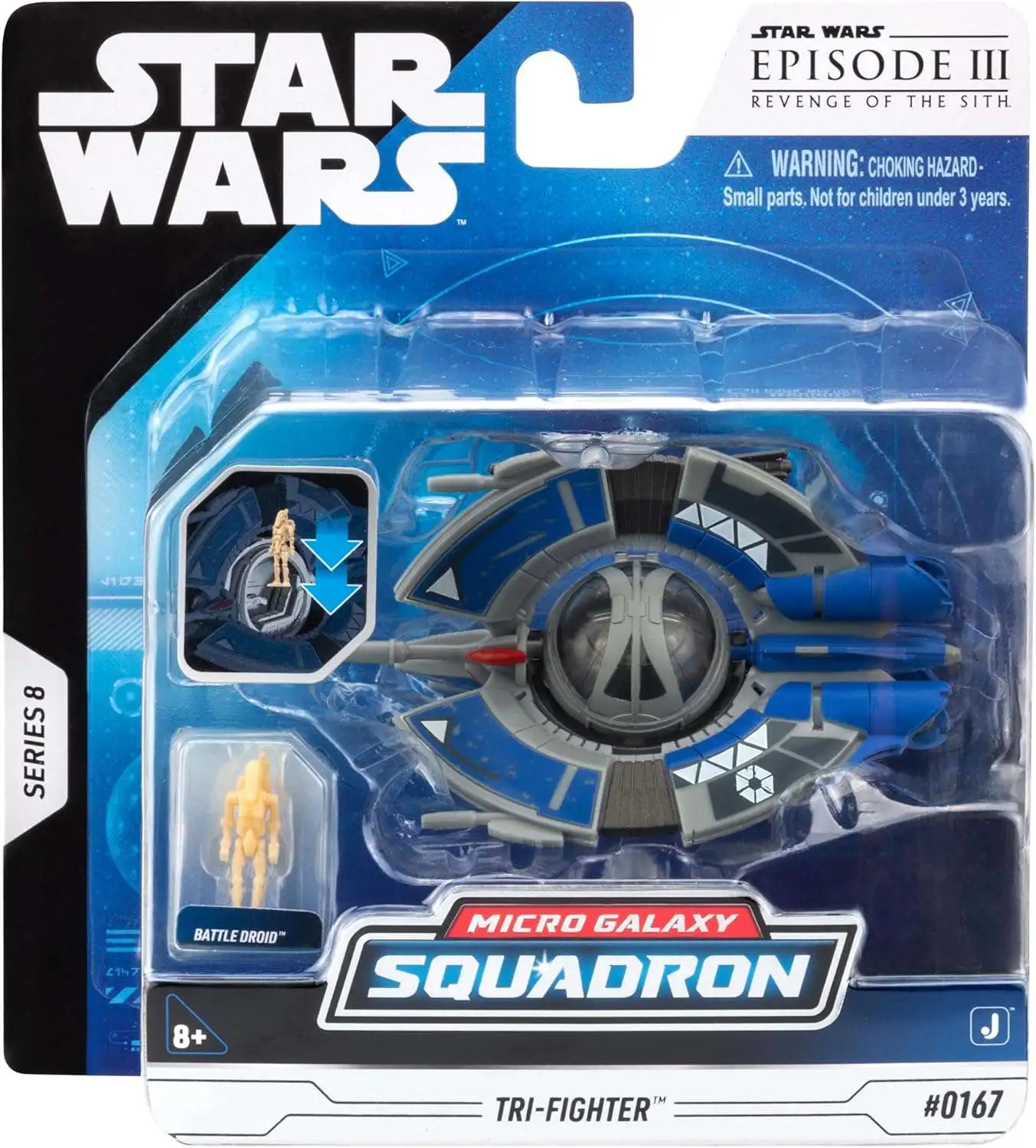 Star Wars Micro Galaxy Squadron Series 8 Tri-Fighter
