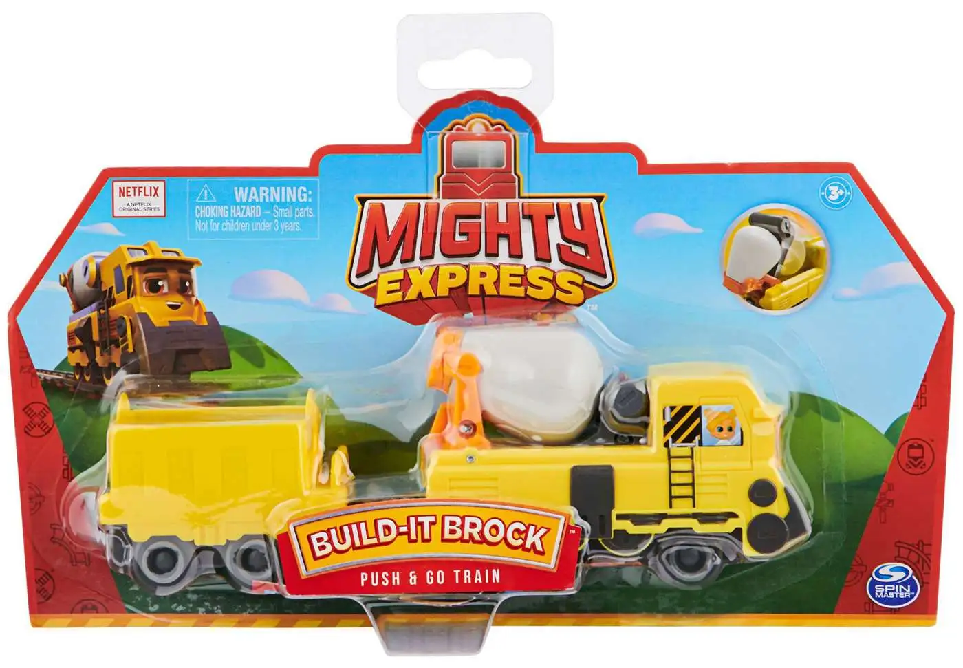 Spin Master Mighty Express Build-It Brock Motorized Train 6060199