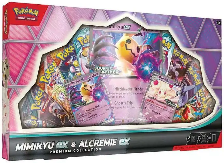 Pokemon Scarlet & Violet Mimikyu ex & Alcremie ex Exclusive Premium Collection [10 Booster Packs, 2 Promos, Oversize Card & More]