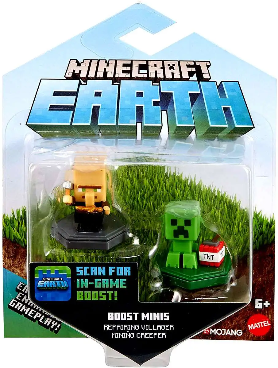  Mattel Minecraft Earth Boost Mini Figure 2-Pack, NFC