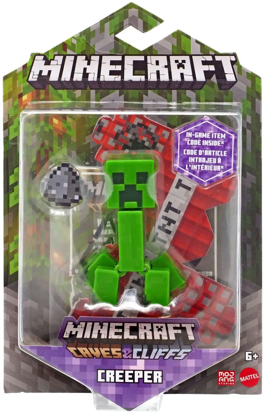 Minecraft Build a Portal Creeper and Damaged Creeper 2 pk - Action Figures  & Accessories, 3.25 in Scale Toy 