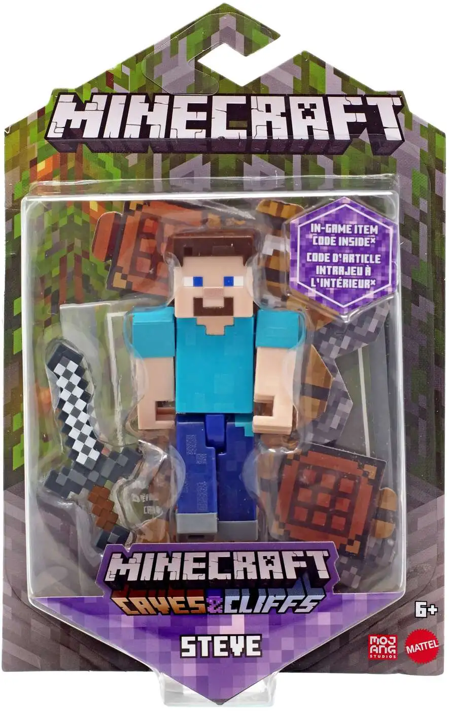 Minecraft Caves & Cliffs Steve Action Figure