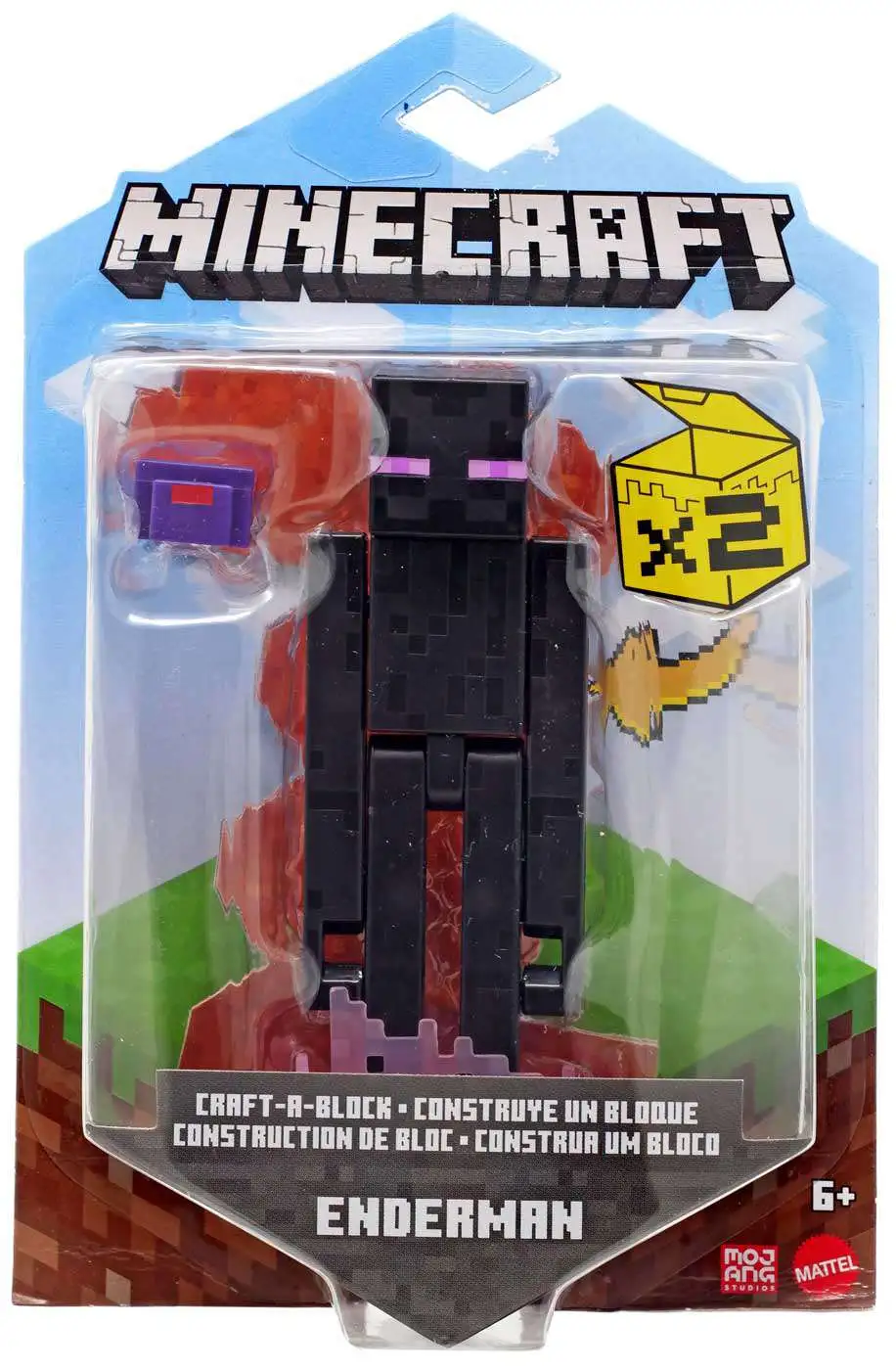 Minecraft Craft-A-Block Creeper 3.25 Action Figure Mattel Toys - ToyWiz