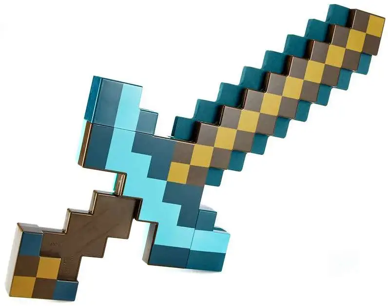 Minecraft Transforming Diamond Sword Pickaxe Roleplay Toy Mattel Toys Toywiz