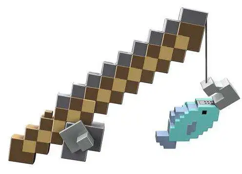 Minecraft Fishing Pole Roleplay Toy Mattel Toys - ToyWiz