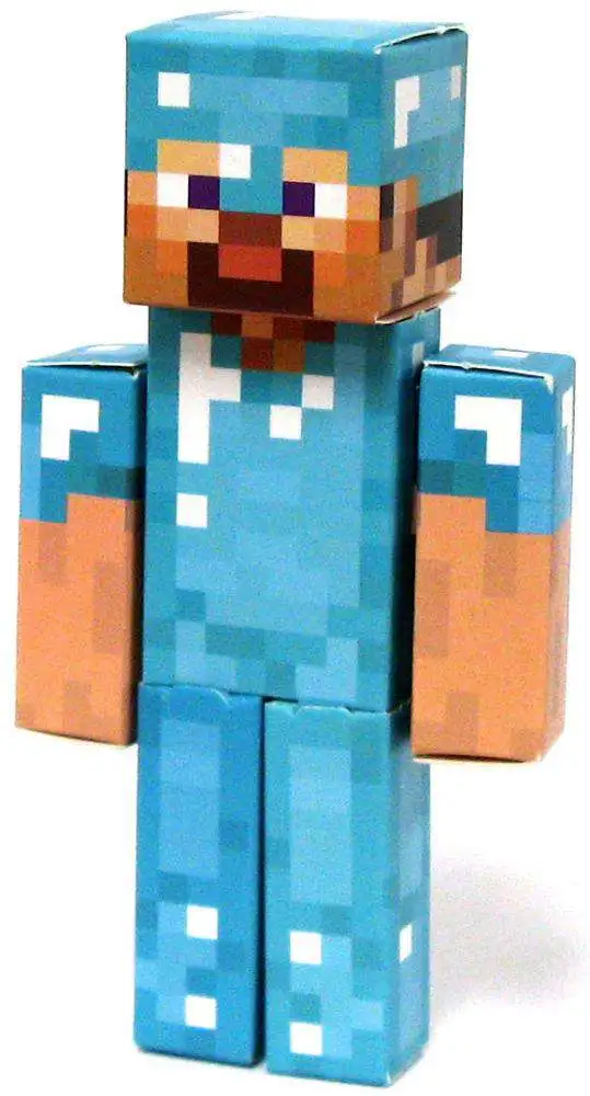 Minecraft Diamond Steve Papercraft Single Piece Jazwares - ToyWiz