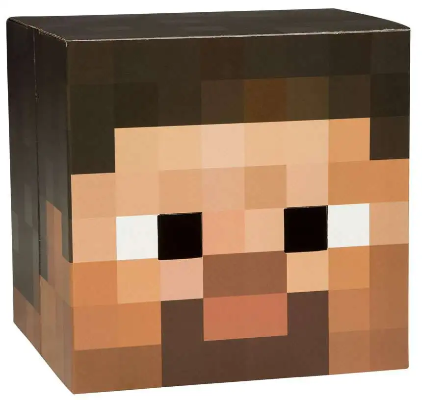 Minecraft Steve Cardboard Head [Version 2]