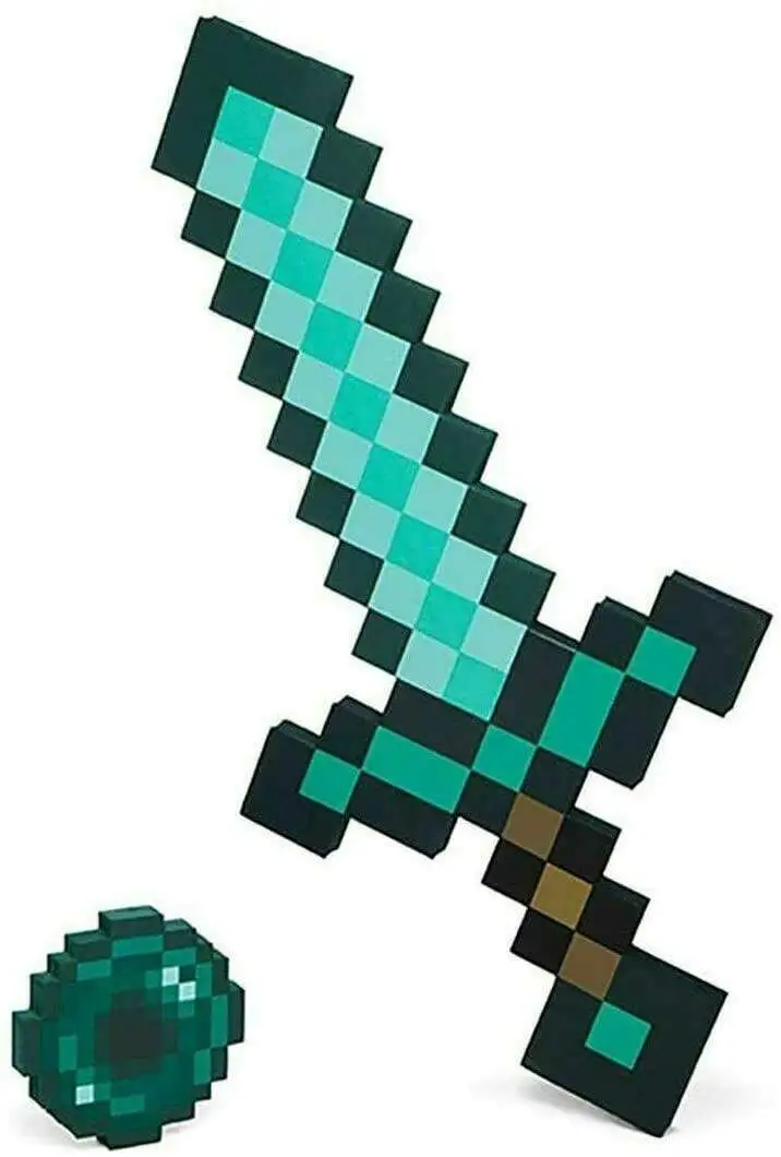 Minecraft Plastic Netherite Black Sword Toy Licensed Video Game