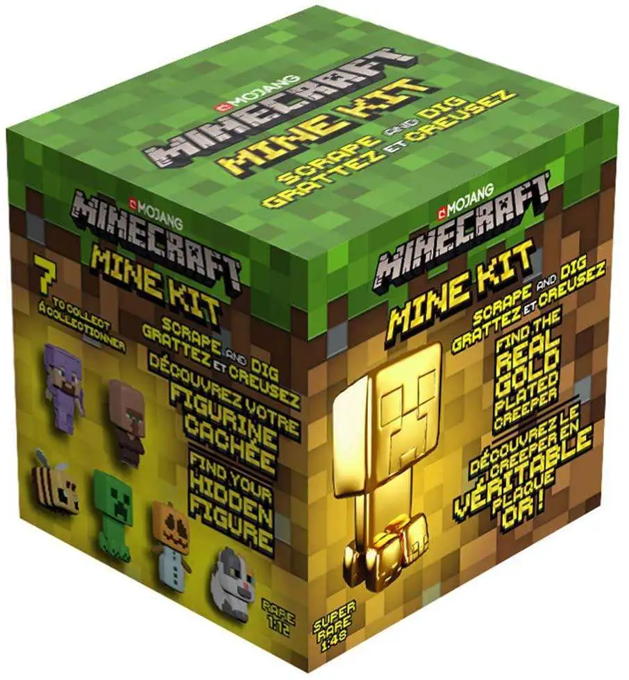 Minecraft Adventure Chest Mine Kit Scrape & Dig Mystery Pack