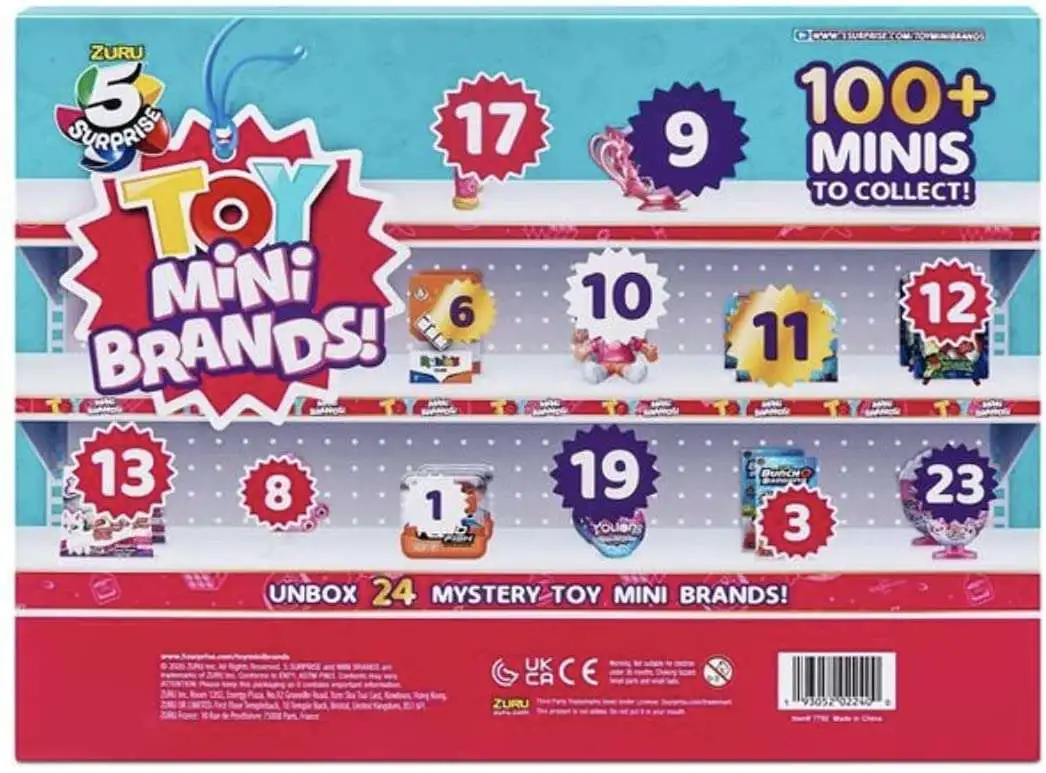 5 Surprise TOY Mini Brands Series 1 Advent Calendar 24 Minis 6 Exclusives  Zuru Toys - ToyWiz