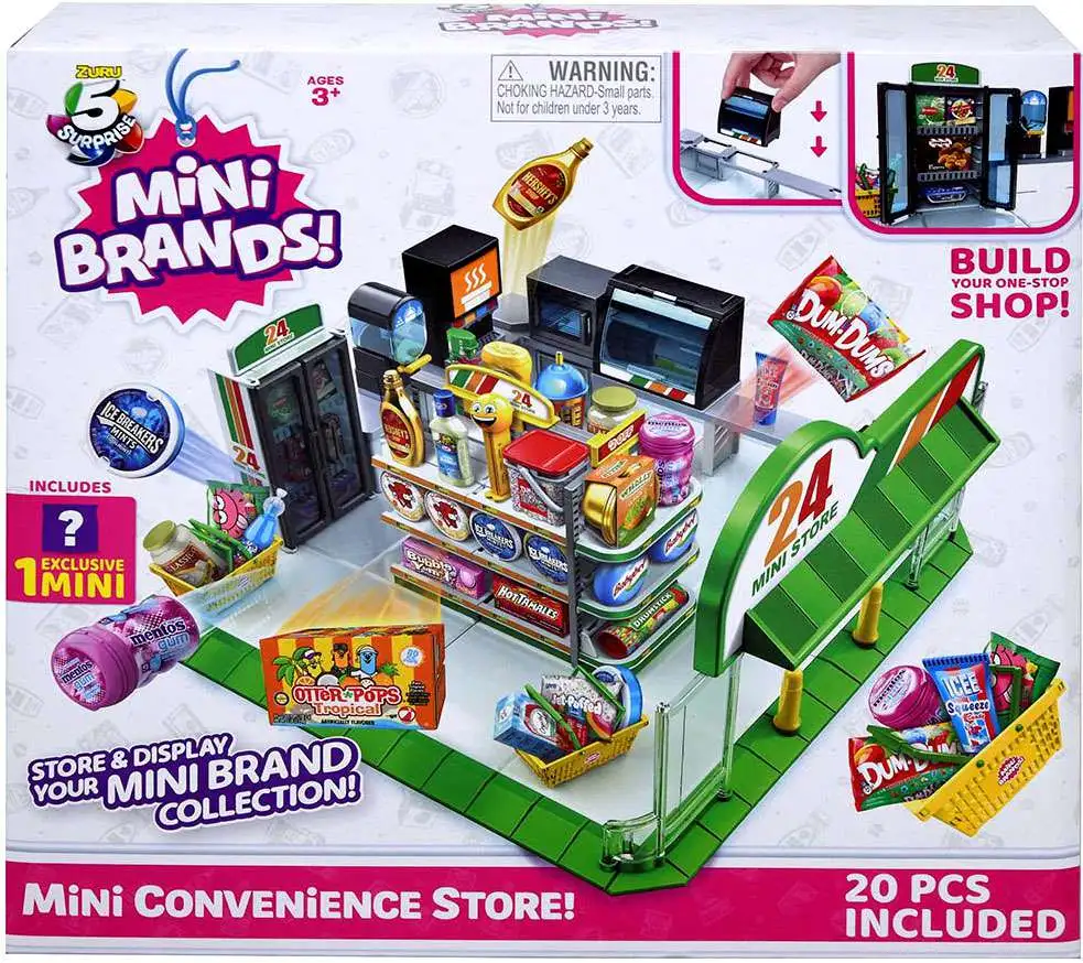 5 Surprise Mini Brands Series 1 Mini Convenience Store Store Display  Playset 20 Pieces Zuru Toys - ToyWiz