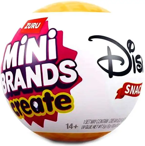 5 Surprise Mini Brands! Create Disney Snacks Mystery Pack [1 RANDOM Item]