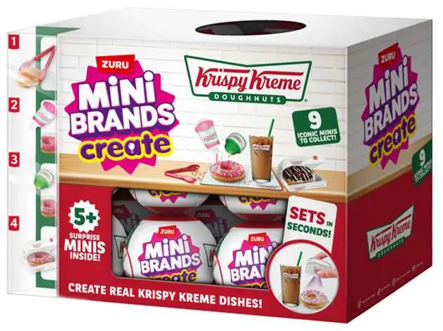 5 Surprise Mini Brands! Create Krispy Kreme Mystery Box [25 Packs]