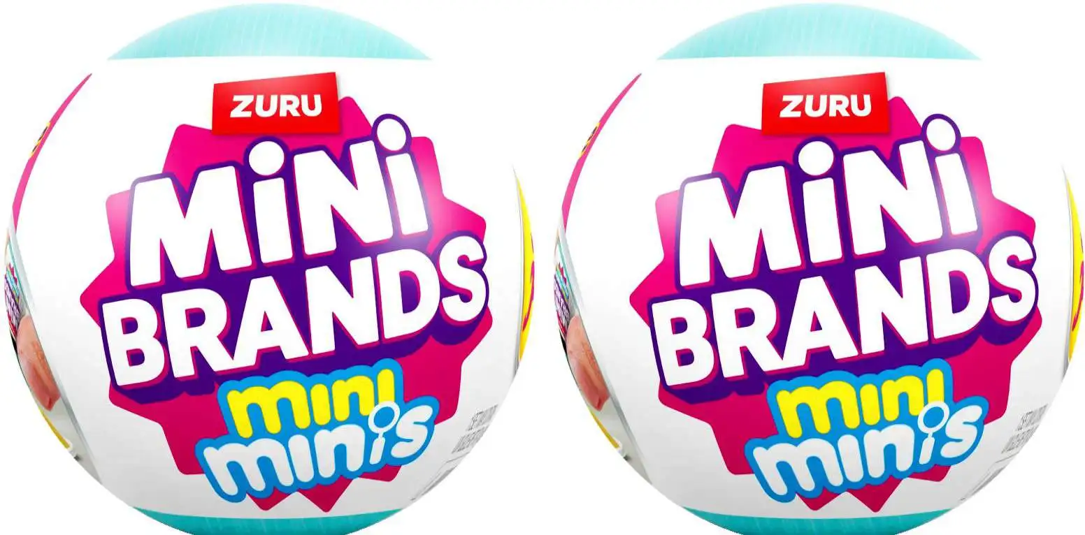 Mini Brands Mini Minis Fill The Fridge LOT of 2 Mystery Packs