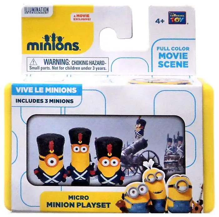 4 x MICRO MINION PLAYSETS Miniature Minion Fun! selected at random 