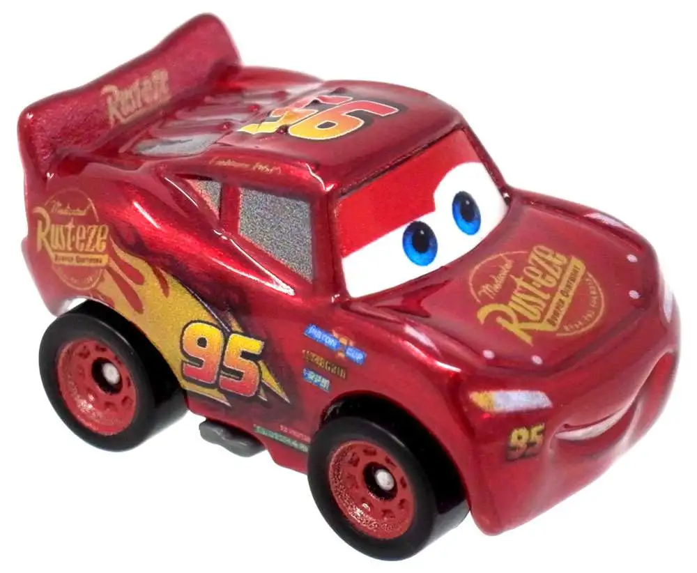 Disney Cars Die Cast Mini Racers Lightning McQueen Car Metallic