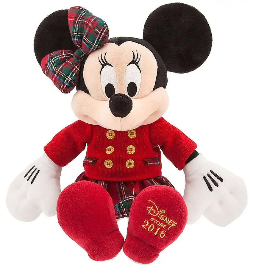 Disney Holiday Farmhouse Red & Black Mickey & Minnie Plaid 16-Oz