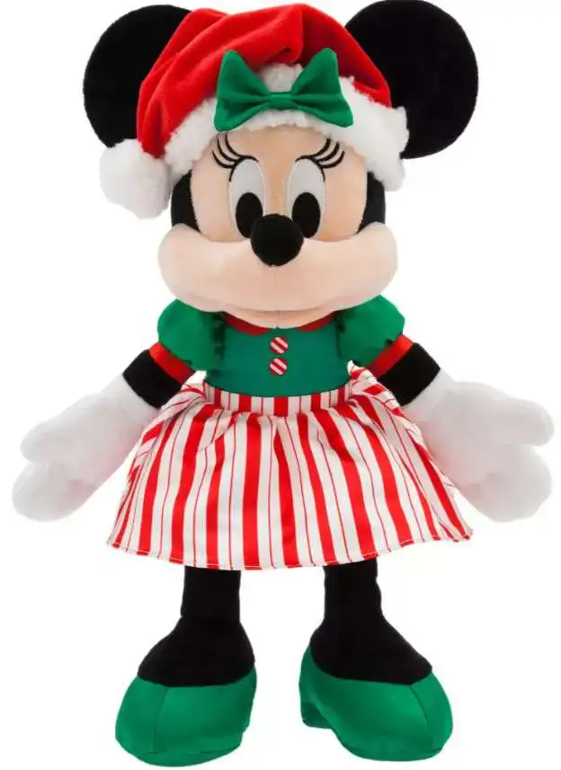 Disney 2023 Holiday Minnie Mouse Exclusive 15-Inch Plush [Candy Cane Outfit & Santa Hat]