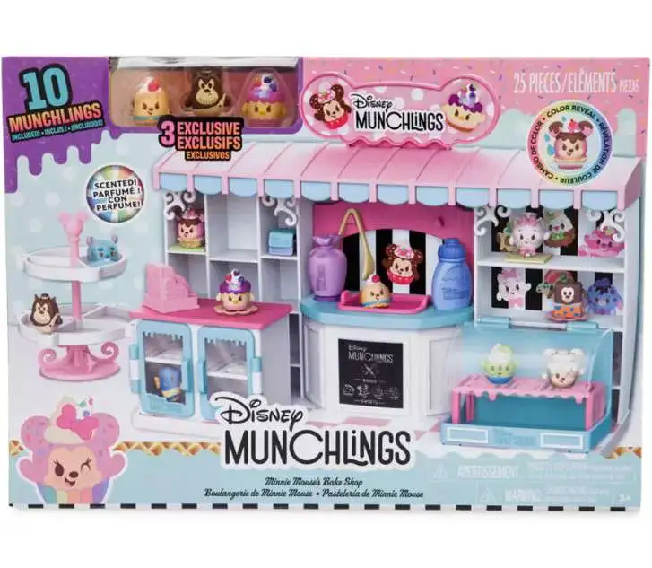 Disney Munchlings Minnie Mouse's Bake Shop Exclusive Playset [10 Munchlings Mini Figures (3 Exclusives), Damaged Package]
