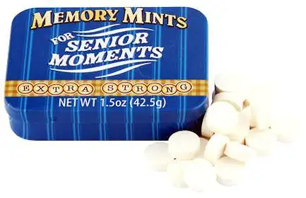 Fun Mints Memory Mints For Senior Moments Candy Tin Boston America - ToyWiz