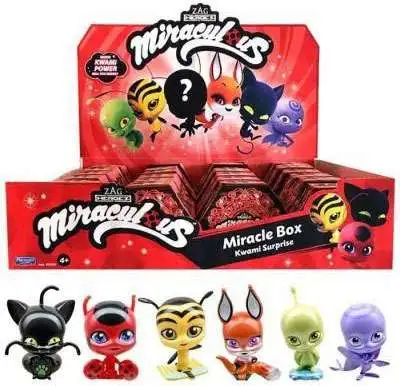 Miraculous Series 1 Miracle Box Kwami Surprise Mystery Pack 1 RANDOM Figure  Playmates - ToyWiz