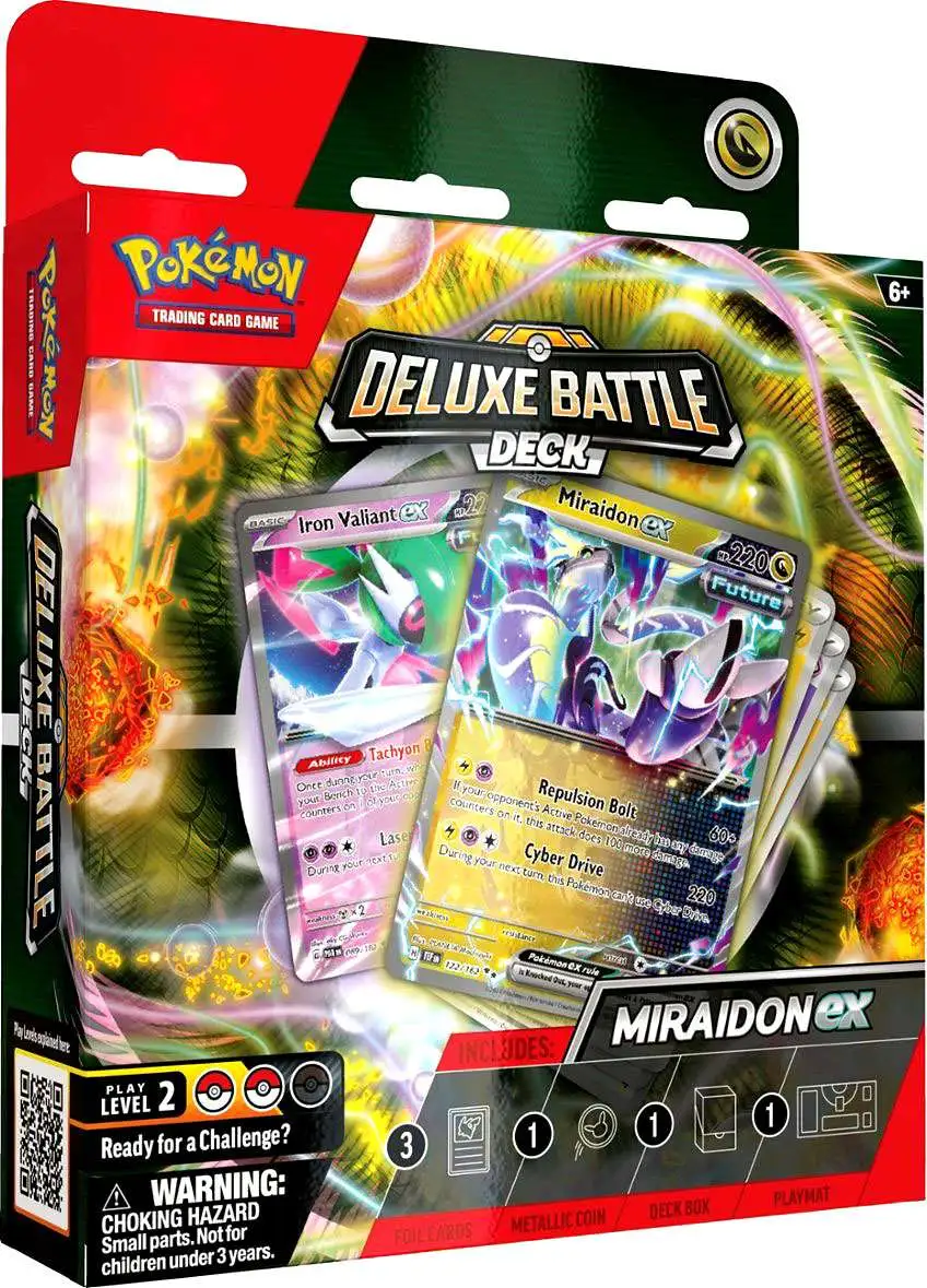 Pokemon Miraidon ex DELUXE Battle Deck [60 Cards & More]