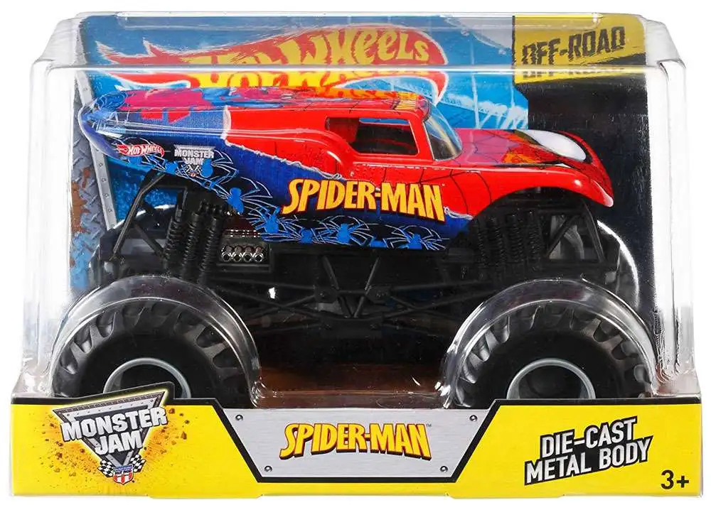 Hot Wheels Monster Jam Spider-Man Diecast Car [1:24]