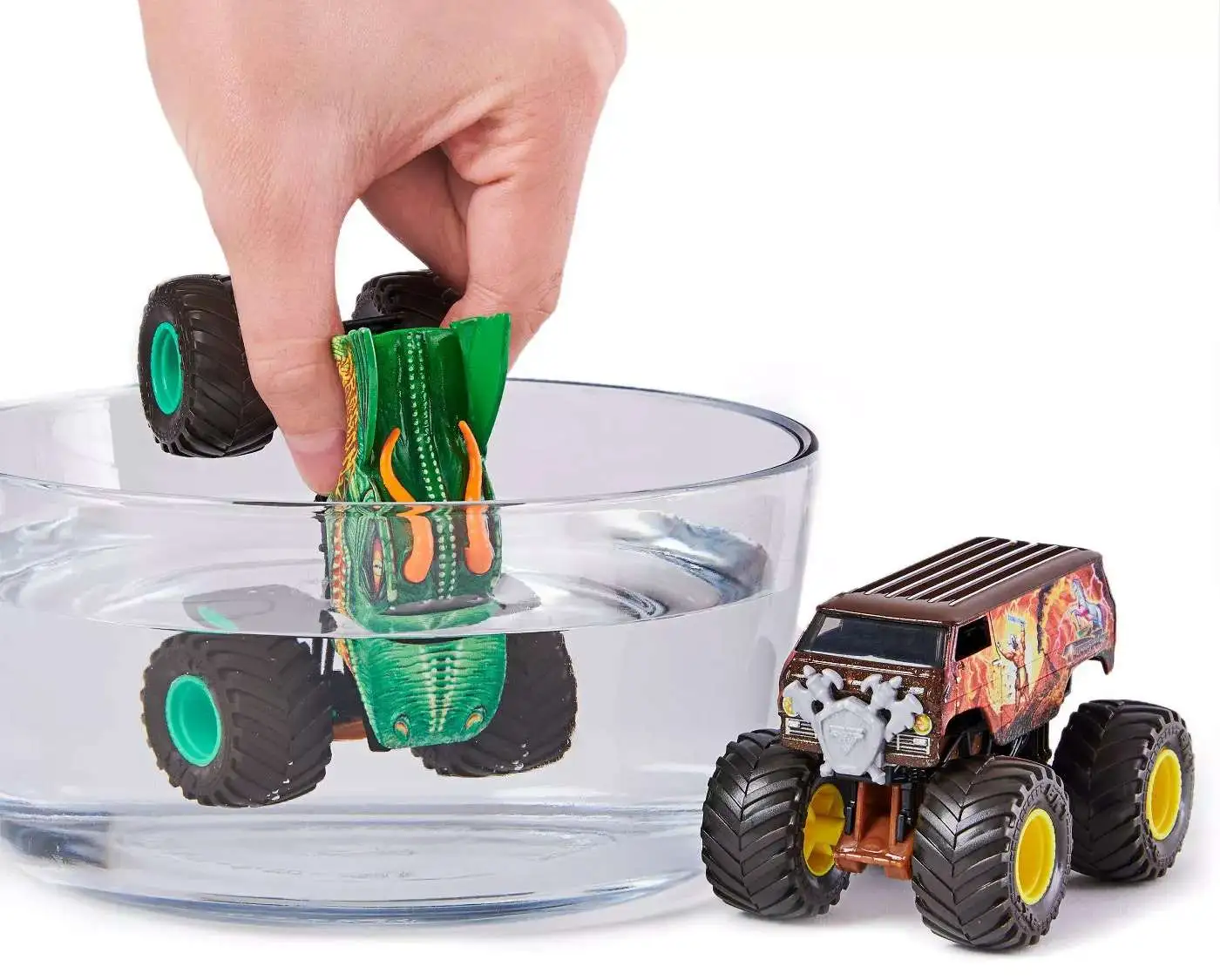 Spin Master Monster Jam, Color-Changing Die-Cast Monster Trucks 2-Pack