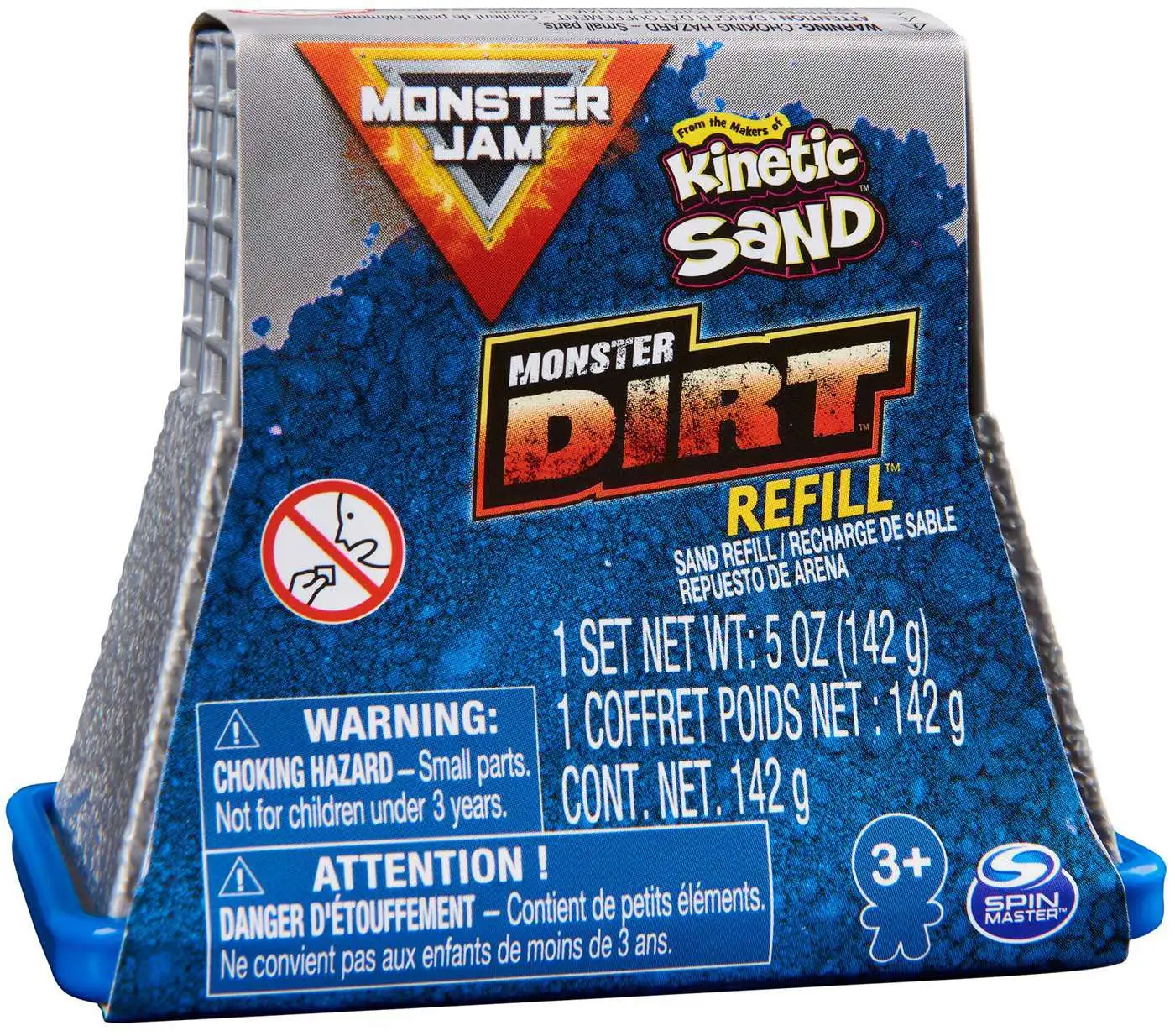 Monster Jam Kinetic Sand Monster Dirt 5 Ounce Refill Pack Blue