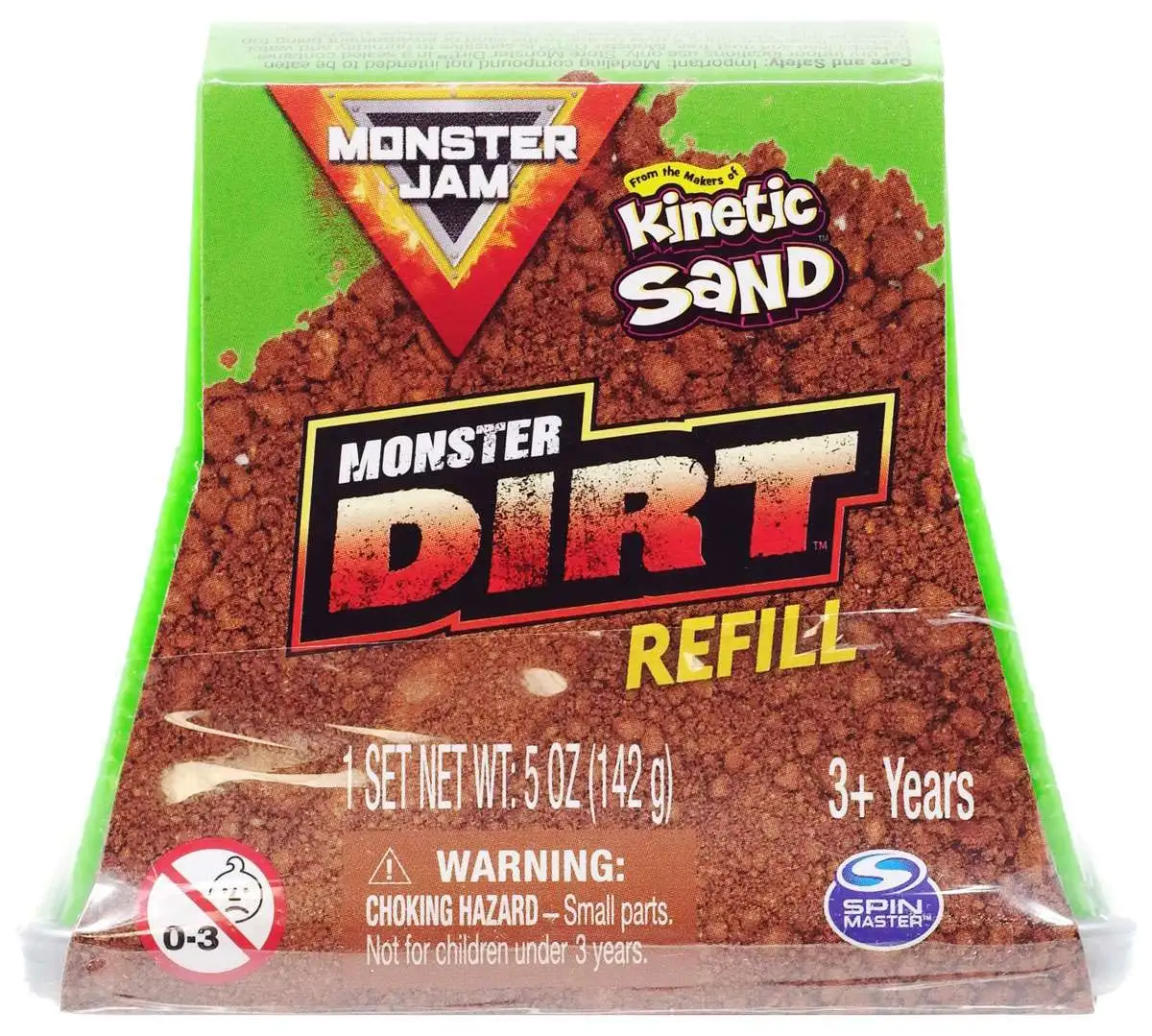 Monster Jam Kinetic Sand Monster Dirt 5 Ounce Refill Pack