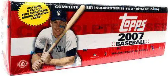 MLB 2007 Topps Baseball Trading Card HOBBY Set