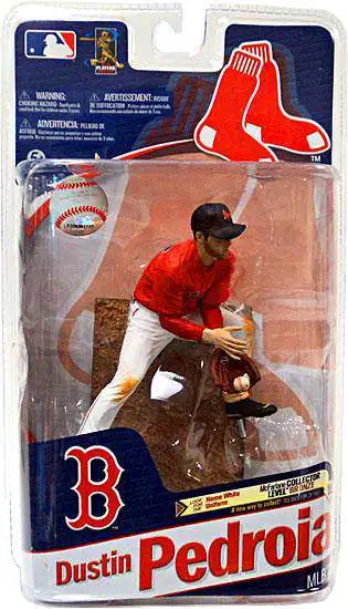 McFarlane Toys MLB Boston Red Sox Sports Picks Baseball Series 27 Dustin Pedroia Action Figure [Red Jersey, Damaged Package]