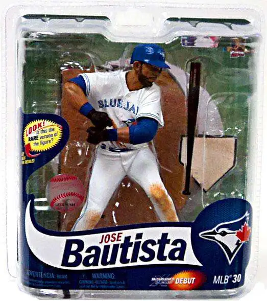 McFarlane Toys MLB Toronto Blue Jays Sports Picks Baseball Series 30 Jose  Bautista Action Figure White Jersey - ToyWiz
