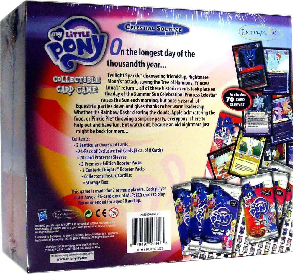 My Little Pony Enterplay Collectible Card Game Celestial Solstice Deluxe Set for sale online 