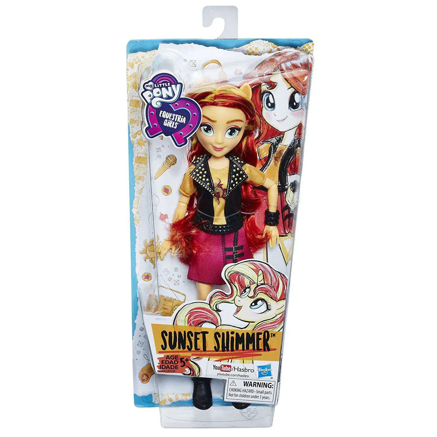 Hasbro My Little Pony Equestria Girls Sunset Shimmer Doll with Accessories NEW 