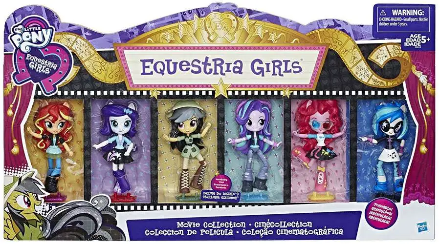 Set of 6 My Little Pony Equestria Girls Dolls 