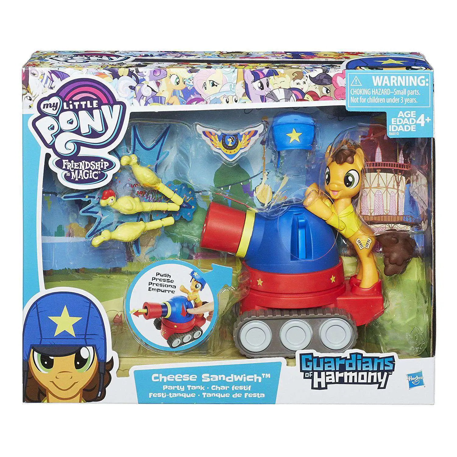 My Little Pony Guardians of Harmony Cheese Sandwich Pony with Party Tank 9470 