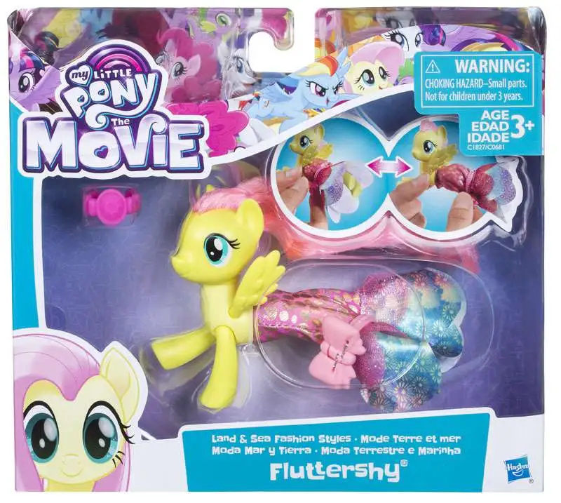 & Seepony Fluttershy Hasbro NEU My Little Pony The Movie Land 