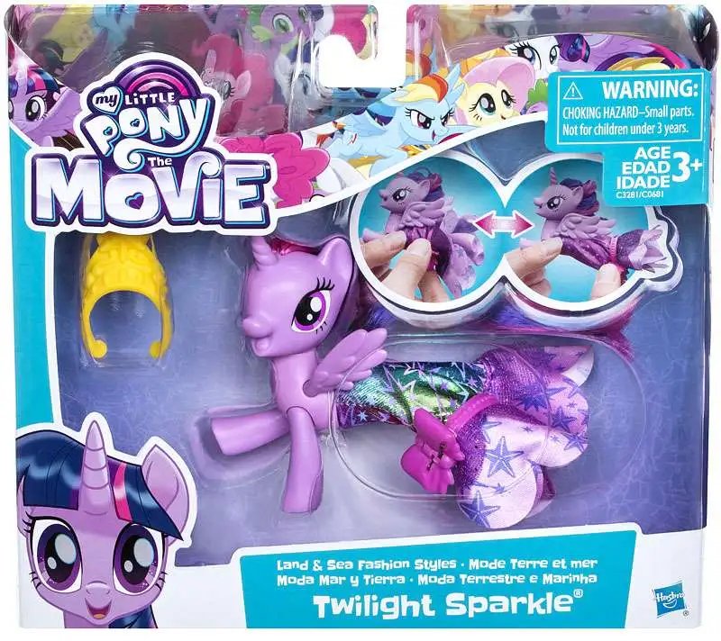 Pony The Movie Flip My Little y Flow Seapony Twilight Sparkle Figura 