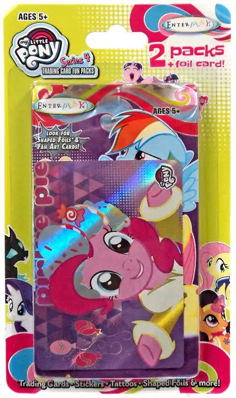 My Little Pony Friendship is Magic Fun Packs Series 4 Pinkie Pie Trading Card 2-Pack [2 Packs + Foil Card]