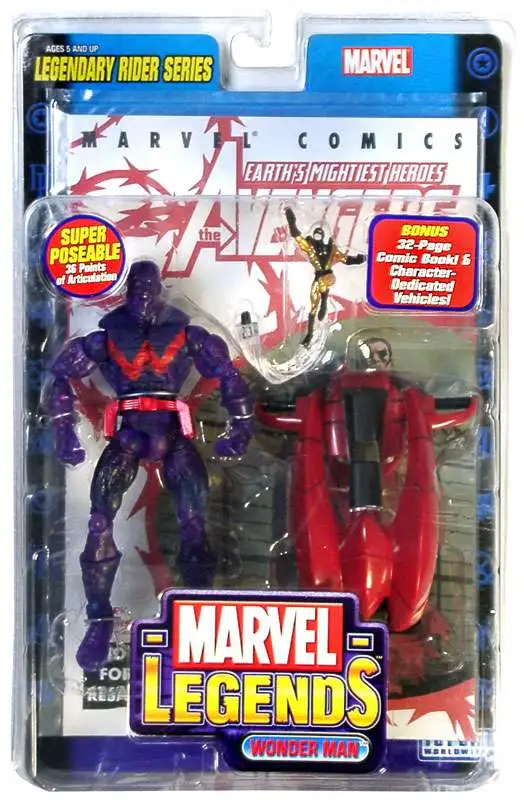 gastos generales Frente emoción Marvel Marvel Legends Legendary Riders Series Wonder Man Action Figure  Ionic Variant Toy Biz - ToyWiz