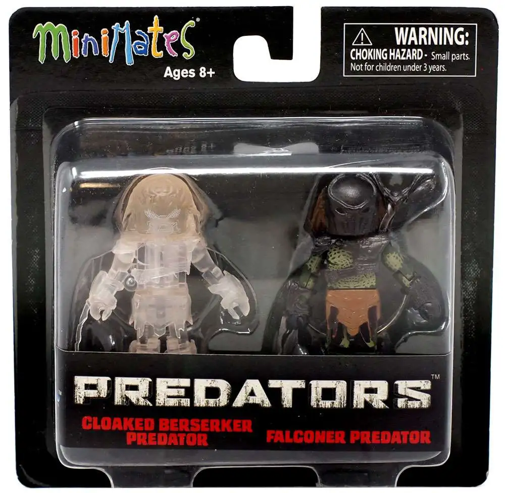 Predators Minimates Series 3 Cloaked Berserker Predator & Falconer Predator 2-Inch Minifigure 2-Pack