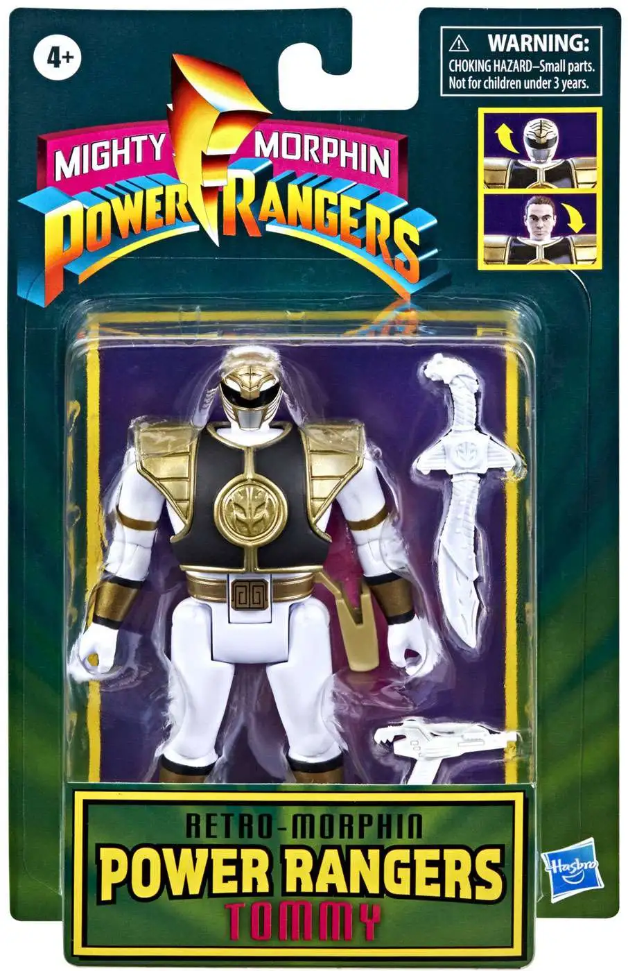 Power Rangers Retro Mighty Morphin Green Ranger Tommy 14cm Figur Hasbro 